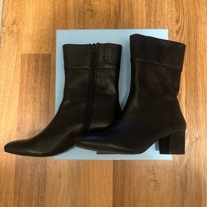 Antonio Melani Black Short Boots Womens 8 1/2